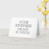 Carte de remerciements - Votre gentillesse signifi (Fleur jaune)