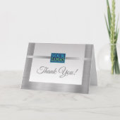 Carte De Remerciements Votre logo, nom commercial, message, argent (Devant)