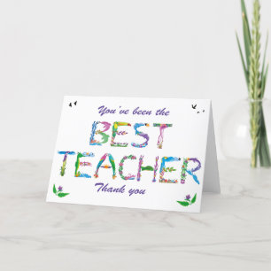 Carte De Remerciements Vous