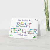 Carte De Remerciements Vous (Devant)