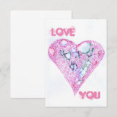 Carte De Remerciements Vous aimez (Devant / Derrière)