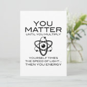 Carte De Remerciements Vous comptez (Debout devant)