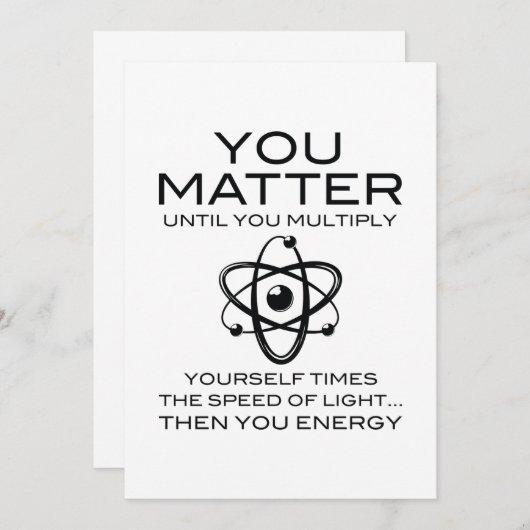 Carte De Remerciements Vous comptez (Devant / Derrière)