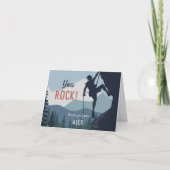 Carte De Remerciements Vous déchirez | Thème d'escalade pour enfants (Devant)