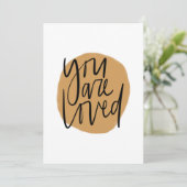 Carte De Remerciements vous êtes adoré jaune (Debout devant)