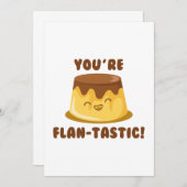 Carte De Remerciements Vous êtes Flan-Tastic (Devant / Derrière)
