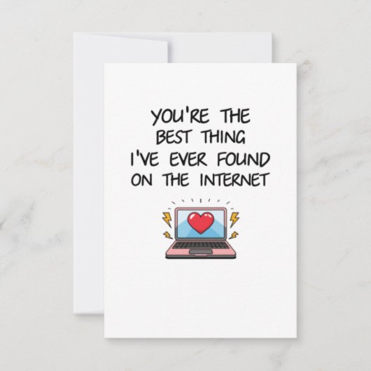 Carte De Remerciements Vous êtes la meilleure chose que j'ai jamais trouv (Devant)