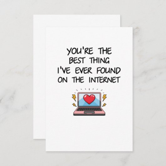 Carte De Remerciements Vous êtes la meilleure chose que j'ai jamais trouv (Devant / Derrière)