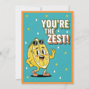 Carte De Remerciements Vous êtes le cadeau de punition de citron drôle Ze