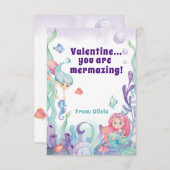 Carte De Remerciements Vous êtes Mermazing Classroom Saint-Valentin (Devant / Derrière)