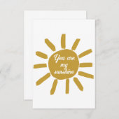 Carte De Remerciements Vous êtes mon affirmation positive et heureuse (Devant / Derrière)