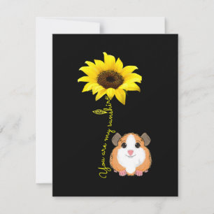 Carte De Remerciements Vous Êtes Mon Sunshine Tournesol Guinée Pig Maman