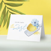 Carte De Remerciements Vous êtes simplement le citron aquarelle pliable Z