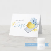 Carte De Remerciements Vous êtes simplement l'eau gouache pliable citron 