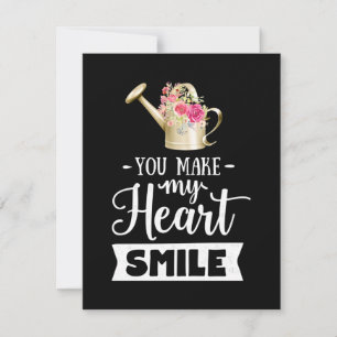 Carte De Remerciements Vous faites sourire mon cœur