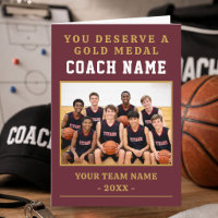 Vous méritez une médaille Entraîneur Photo Basketb
