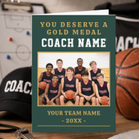 Vous méritez une médaille Entraîneur Photo Basketb