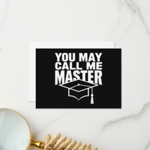 Carte De Remerciements Vous Pouvez M'Appeler Maîtrise Diplômée 2024