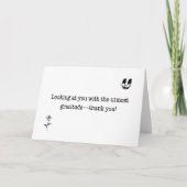 Carte De Remerciements Vous Regarder Avec La Plus Grande Gratitude (Devant)