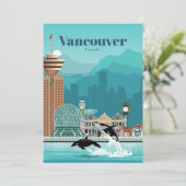 Carte De Remerciements Voyage D'Art Voyage À Vancouver (Debout devant)