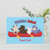 Carte De Remerciements Voyage de canoë de règles de Webkinz | Webkinz (Debout devant)