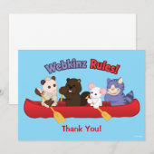 Carte De Remerciements Voyage de canoë de règles de Webkinz | Webkinz (Devant / Derrière)