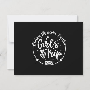 Carte De Remerciements Voyage de filles 2026 Week-end de filles mignonnes
