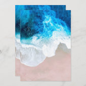 Carte De Remerciements Vue plage (Devant / Derrière)