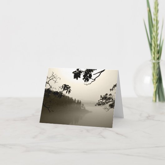 Carte De Remerciements Vue sur l'île des Misty Orcas (Devant)