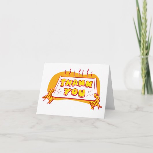Carte De Remerciements Warm Cookies Thank You Note Card (Devant)