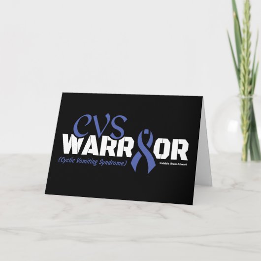 CARTE DE REMERCIEMENTS WARRIOR...CVS (Devant)