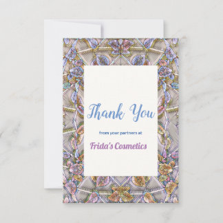 Carte De Remerciements Water-color effect climbing planifie Thank You Car
