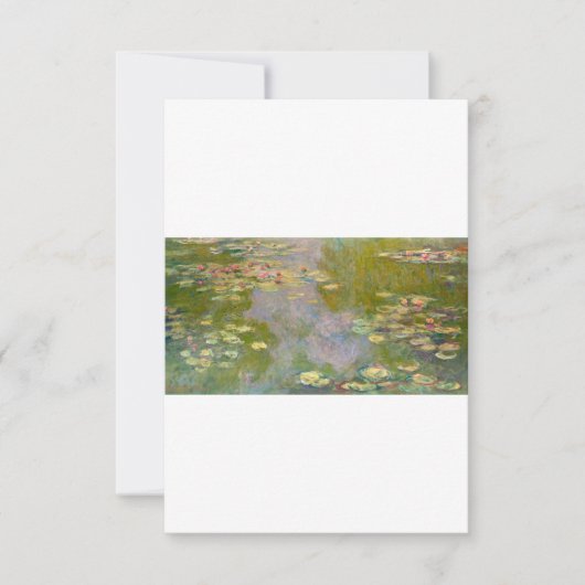 Carte De Remerciements Water Lilies by Claude Monet (Devant)
