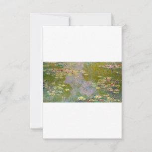 Carte De Remerciements Water Lilies by Claude Monet