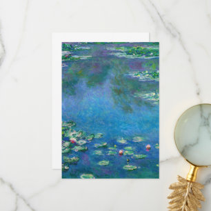 Carte De Remerciements Water Lilies by Claude Monet