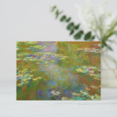 Carte De Remerciements Water Lily Pond par Claude Monet (Debout devant)