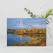 Carte De Remerciements Water | Oxbow Bend Jackson Wyoming (Debout devant)