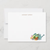 Carte De Remerciements Watercolor Gardening Tools  (Devant)