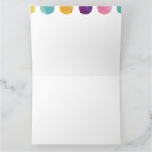 Carte De Remerciements Watercolor polka dots 二つ折りサンキューカード (Intérieur)