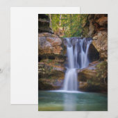 Carte De Remerciements Waterfalls | Cedar Falls, Ohio (Devant / Derrière)