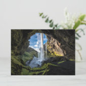 Carte De Remerciements Waterfalls | Icelandic Waterfall (Debout devant)