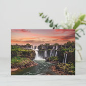 Carte De Remerciements Waterfalls | Iguacu National Park (Debout devant)
