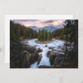 Carte De Remerciements Waterfalls | Jasper National Park, Canada (Devant / Derrière)