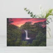 Carte De Remerciements Waterfalls | Rainbow Falls, Hilo, Hawaii (Debout devant)