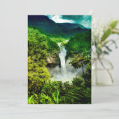 Carte De Remerciements Waterfalls | San Rafael Falls, Ecuador (Debout devant)