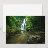Carte De Remerciements Waterfalls | Tamnung Waterfall, Phuket Thailand (Devant / Derrière)