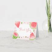 Carte De Remerciements Watermelon Baby Shower (Devant)