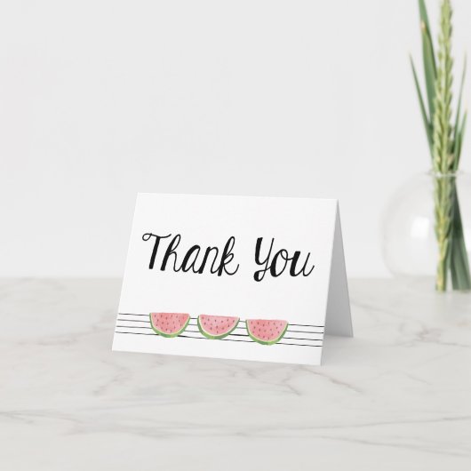 Carte De Remerciements Watermelon Thank You Note Card (Devant)