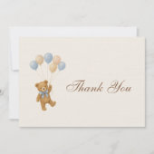 Carte De Remerciements We Can Bearly Wait Teddy Bear Baby Shower (Devant)