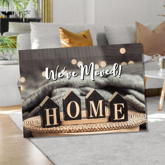 Carte De Remerciements We Have a New Home Card | Moving Announcement for